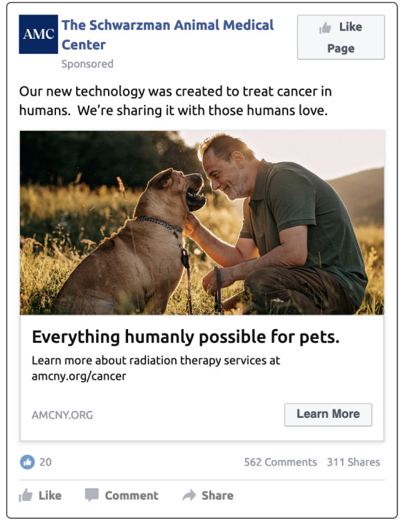 Our new technology was created to treat cancer in humans. We're sharing it with those humans love.