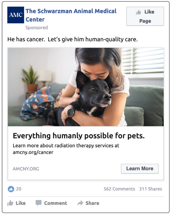 He has cancer. Let's give him human-quality care.