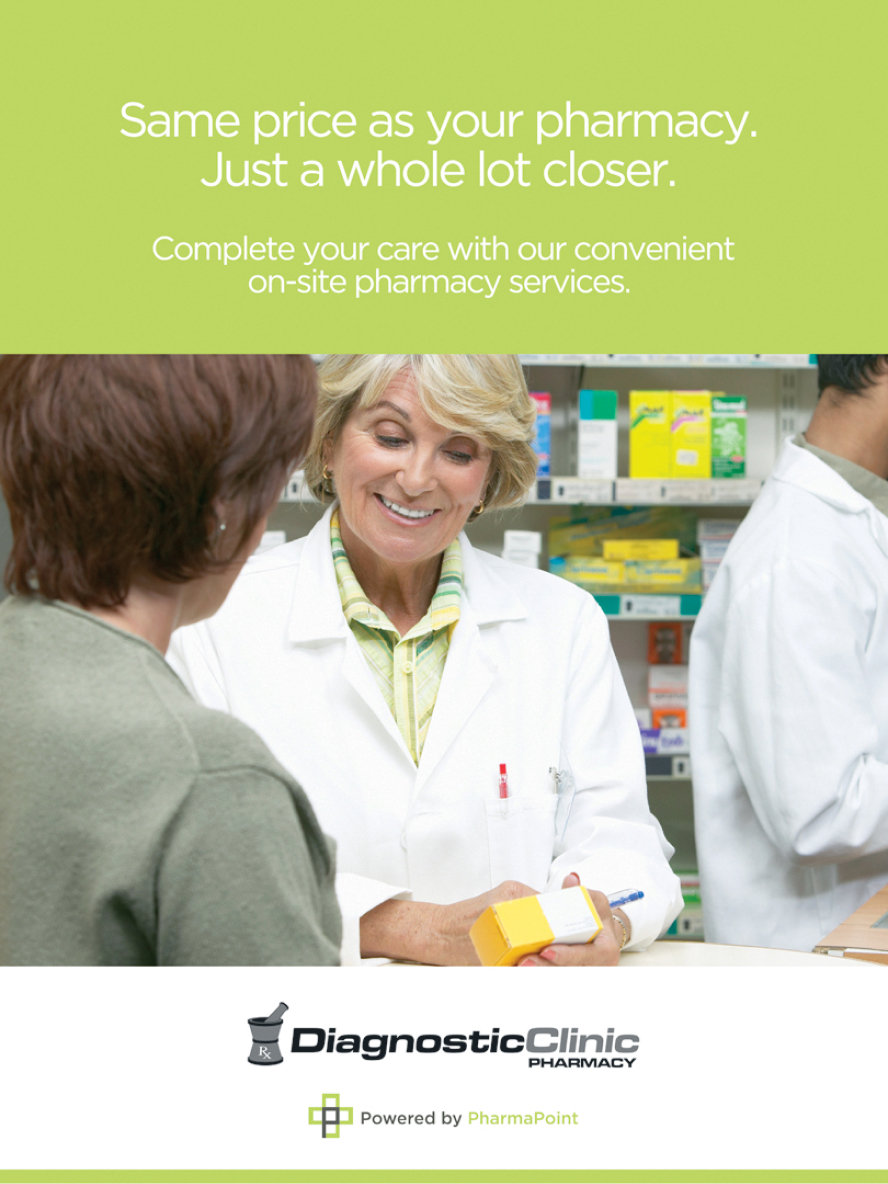 Same price as your pharmacy. Just a whole lot closer.